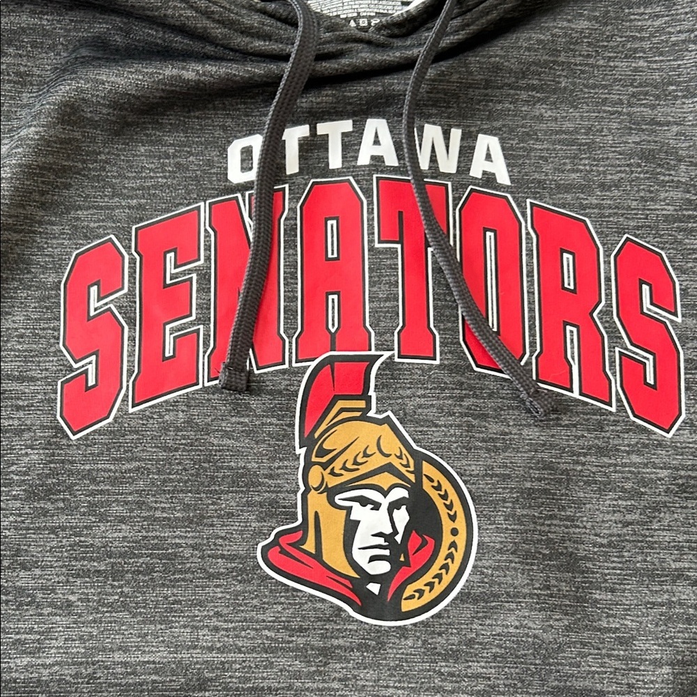 Fanatics Ottawa Senators Charcoal Hoodie size L - Picture 4 of 11